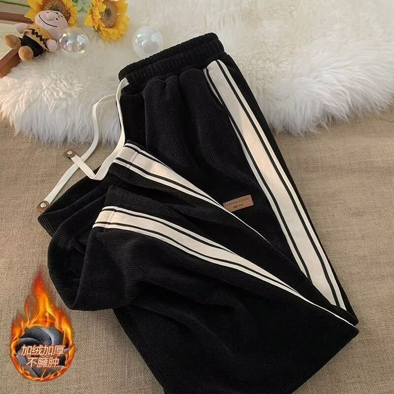 Men's Loose Designer Pants Casual Pants Style Trendy Versatile Pants Thin Wide-leg Trousers With A Draped Effect Floor-length Pants From The Sour