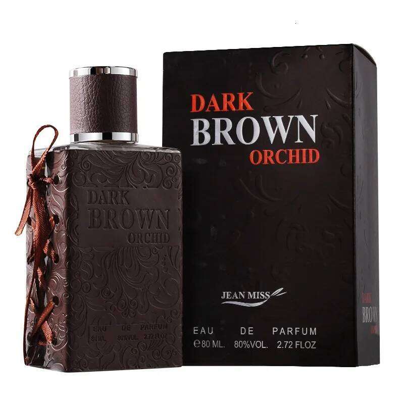 80ml DARK BROWN ORCHID EAU DE PARFUM Retro Gentleman Whiskey Pheromone Perfume Glamour Fragrance Body Spray for Men Women Z260311