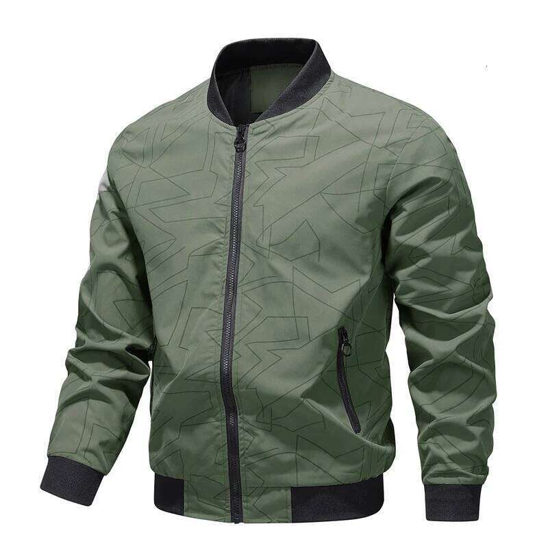 Spring and Autumn New Baseball Collar Short Loose Solid Color Jacket Men's Business Casual Thin Coat Trend Size M-5XL 26H0311