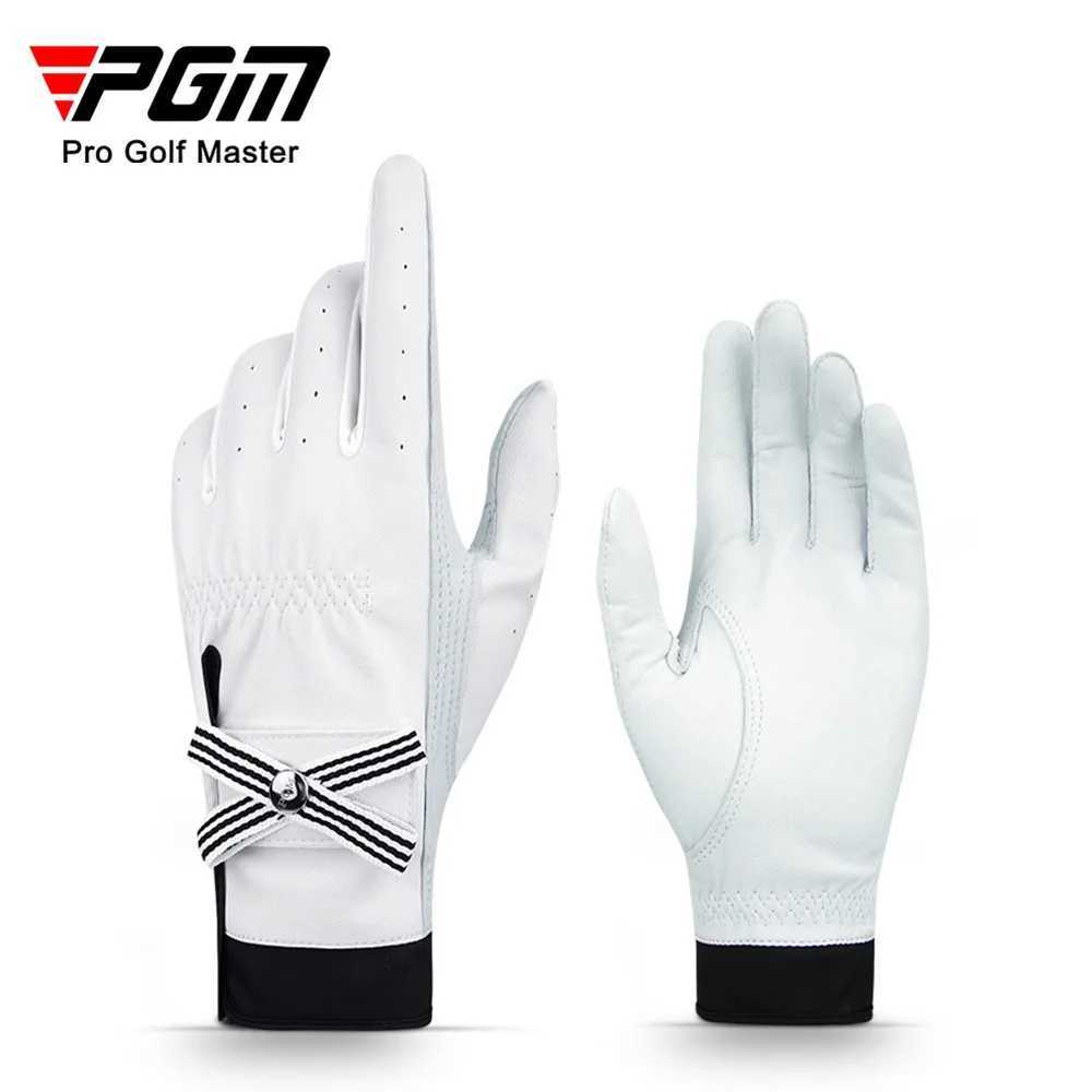 PGM Sheepskin breathabLE gloves for women 1 pair genuine LEather sports gloves for women in the palm anti slip training gloves eLEgant M260311