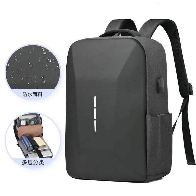 Business Men's Fashion Travel Waterproof Backpack High Quality Student Computer Bag Large Capacity Anti-theft Schoolbag H260311