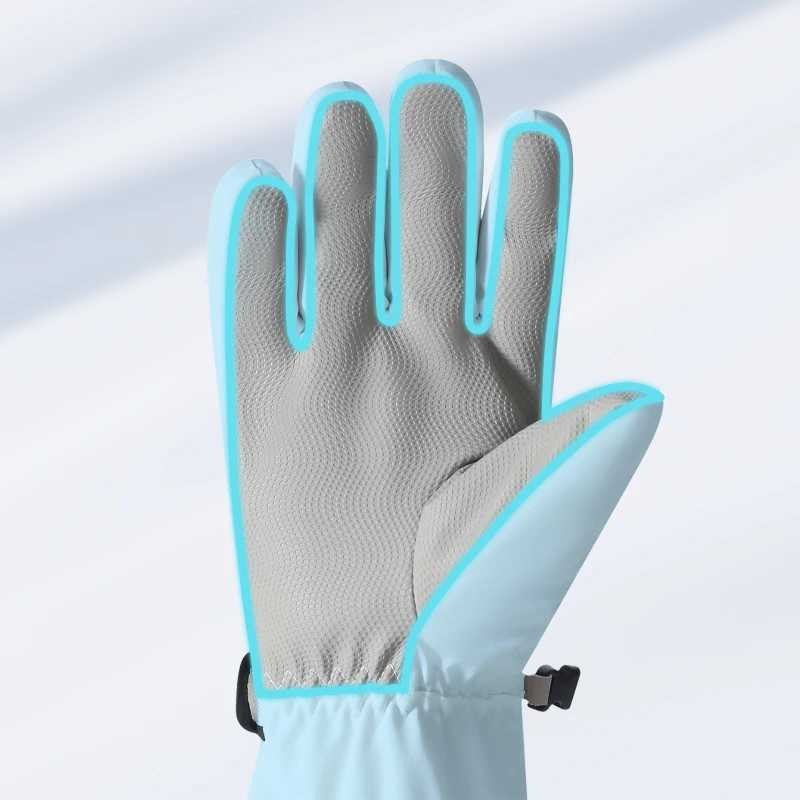 ski gloves winter warm skiing gloves with thick velvet and windproof touch screen cycling gloves M260311