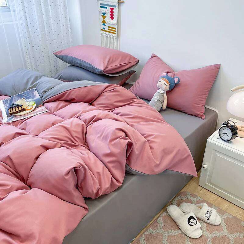 3-piece fashionable double-piece set, simple set 1 duvet cover +2 pillowcases, core not included H260311 - view 7