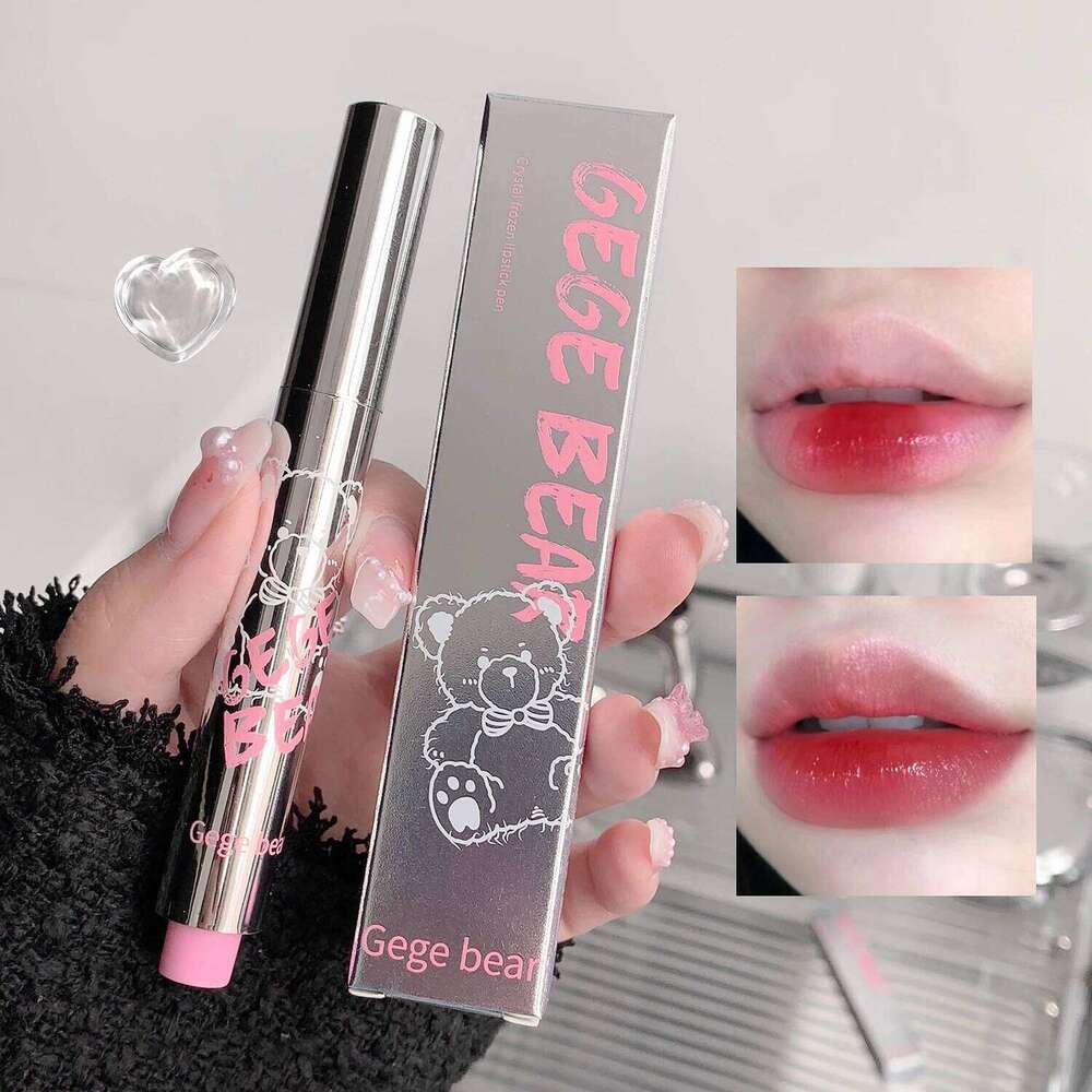 Gege Bear Translucent Crystal Pen Moisturizing Water Light Mirror Solid Lip Jelly Whitening Lipstick W260311