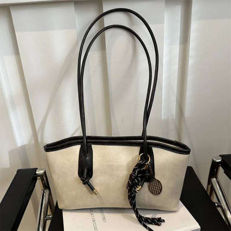 High Quality Texture Vintage Large Capacity Women's Stylish Commuting Armpit Handbag Women Shoulder Fashionable Tote Bag XJ260311