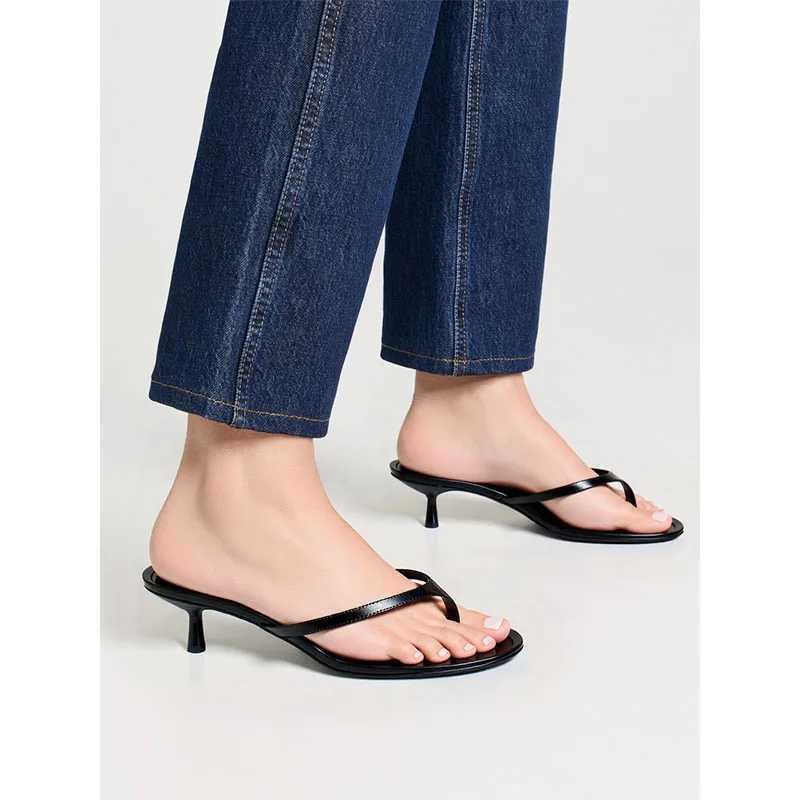 Fashion Round Toe Ladies Heels Pumps Slides Shoes Casual Female Shallow Footwear Women Medium Heels Shoes Flip Flops K260311