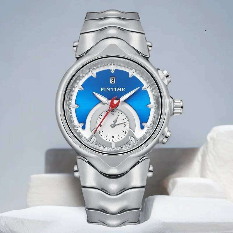 PINTIME Y2K Creative Retro Style Luxury Men's Fashion High Quality Mechanical Design Quartz Watch 2024 New reloj hombre