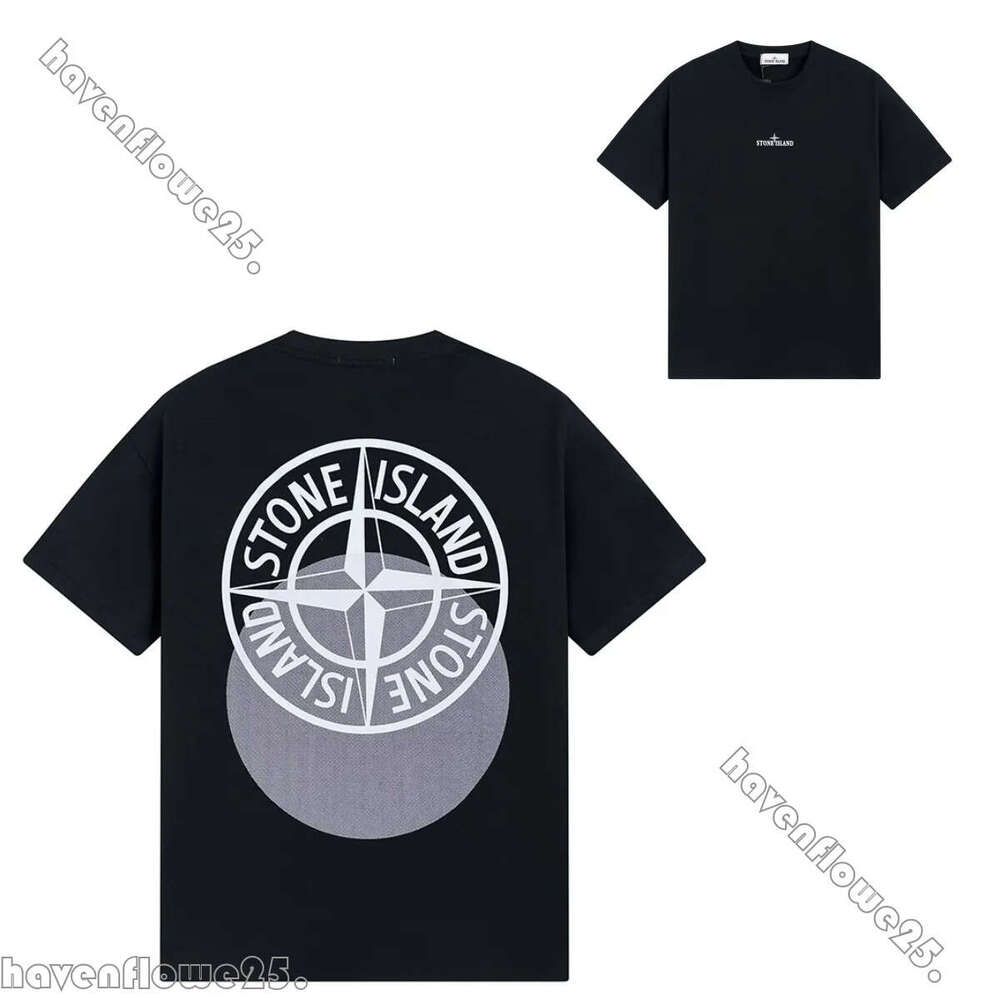 stone Tees Designer Fashion Pull Stone T Shirt Mens Shirt For stone Top Women topstoney Tshirt Crew Neck Shorts Letter Tee Sleeve Cotton Breathable Shirt d1f