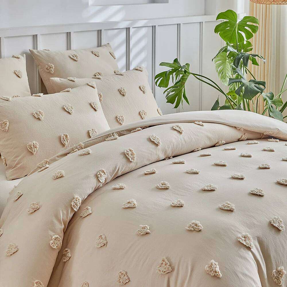 Duvet Bedding Set Twin Full Queen King Size 135x200 Nordic Quilt Cover 240x220 Double Single Heart Bed Linen 200x200 H260311