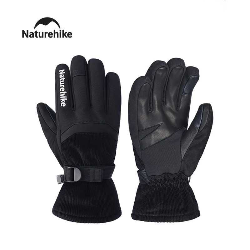 Naturehike Waterproof Five-finger Ski Gloves 2025 New Autumn And Winter Warm Outdoor Hiking Non-slip Touch Screen Gloves M260311
