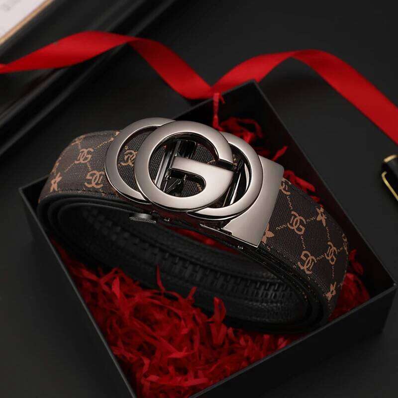 Belt Genuine Leather Belt Metal Alloy Automatic Buckle Brand Luxury Design Waist Belts For Men Strap Male