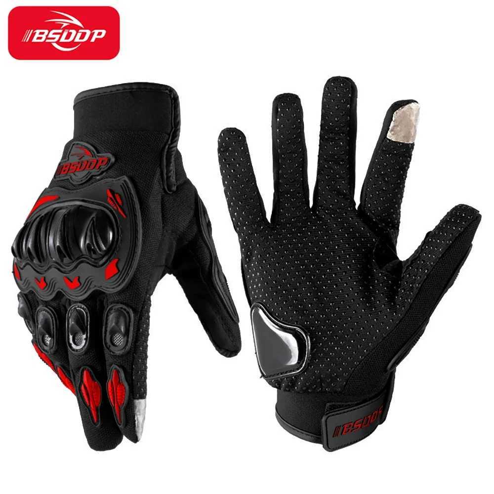 Moto Motorcycle Protect Racing Glove Cycling Riding Men Anti-drop Four-season Breathable Full Finger Knight Touch Screen Gloves M260311