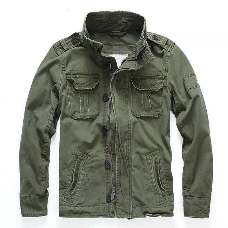 Men's cargo Denim Jackets Casual Cotton Comfortable Multiple pockets Loose Coats Male Tactical Jacket Mens 26H0311