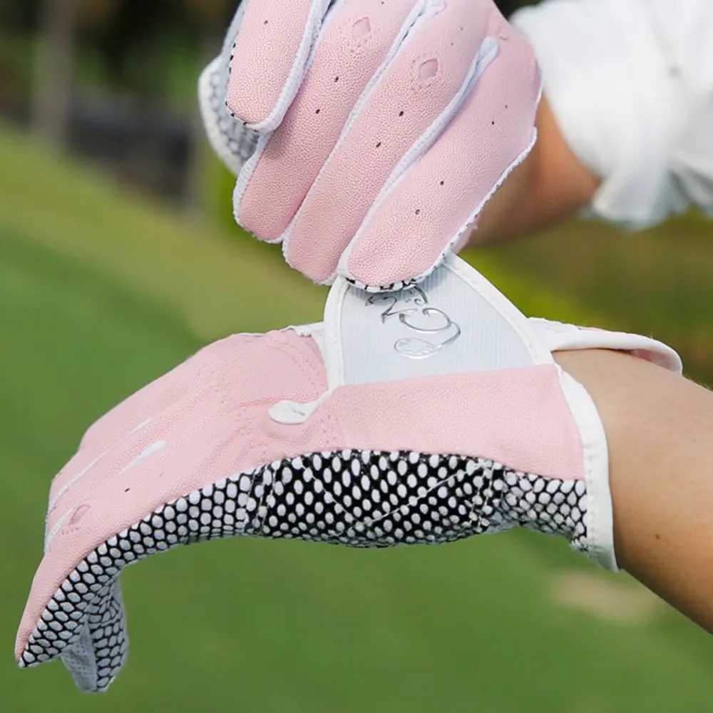 Breathable Womens Gloves Wear Resistant Anti-Slip Particles Outdoor Sports Gloves Elastic Soft PU Leather Mittens M260311