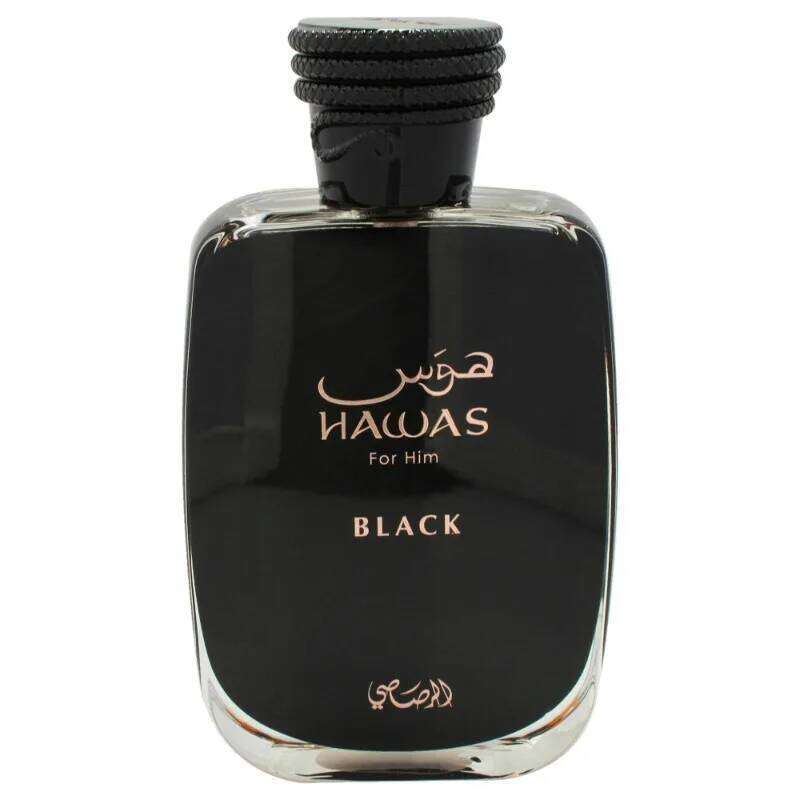 Rasasi Hawas Black Perfume for Men - 3.38 Oz EDP Spray Parfum Pour Femme Z260311