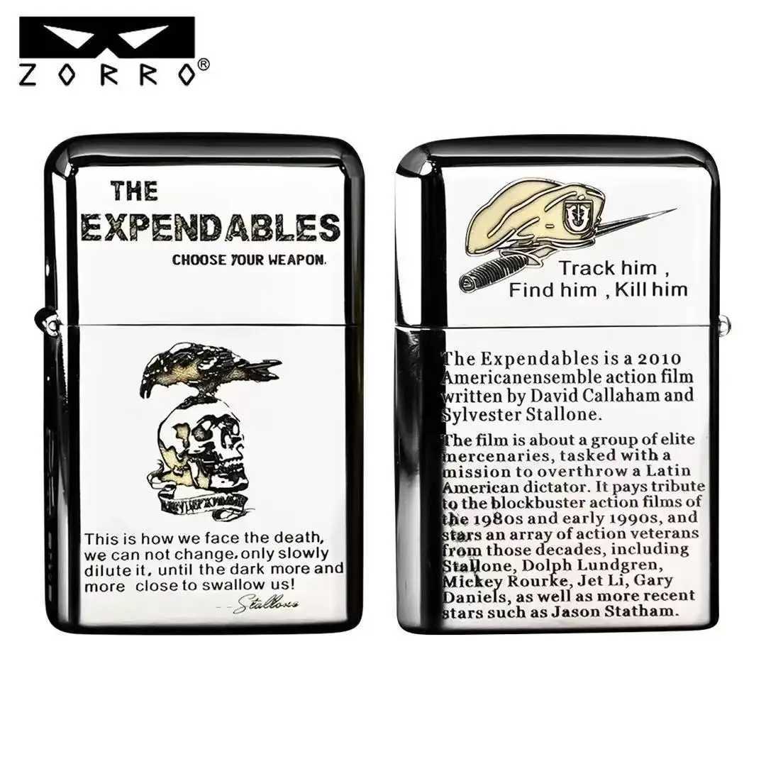 New Z790 Copper Kerosene Lighter Peony Double-sided EnGRAVed Kerosene Lighter Third Generation N260311