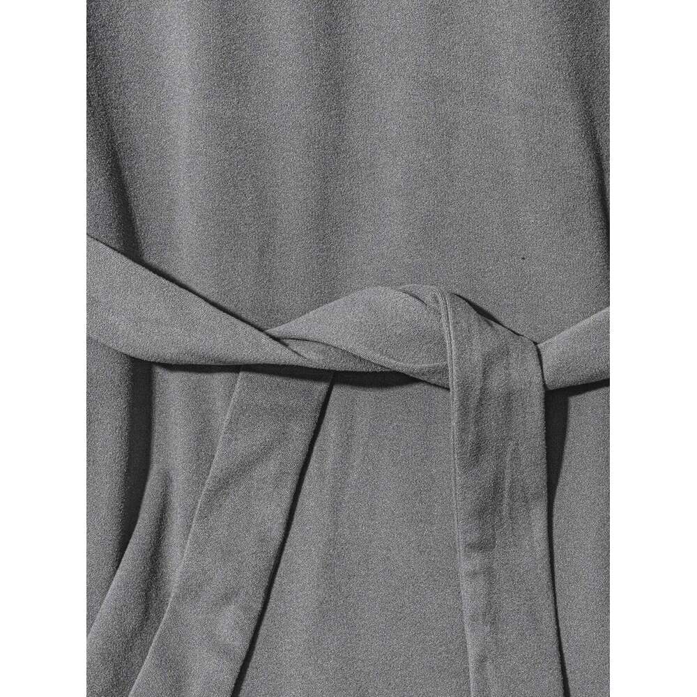 Autumn winter cross-border European and American elegant style long sleeved dress, foreign trade belt, solid color knitted A Z260311