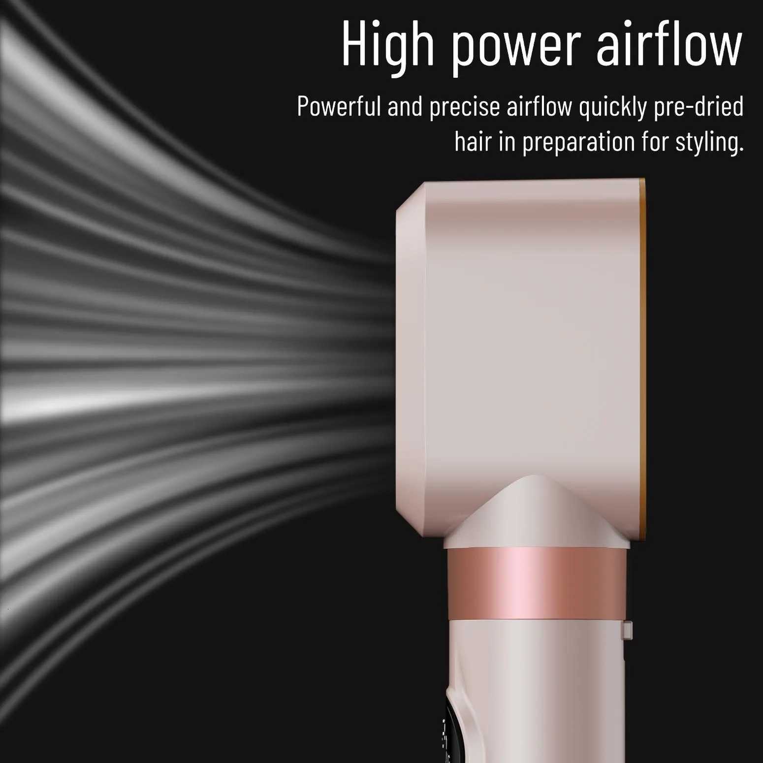 Premium 6 In 1 Hair Styler Professional High Power Hair Dryer Hot Air Brush Curling Barrel Multi Functional Hair Styling Tool X260311