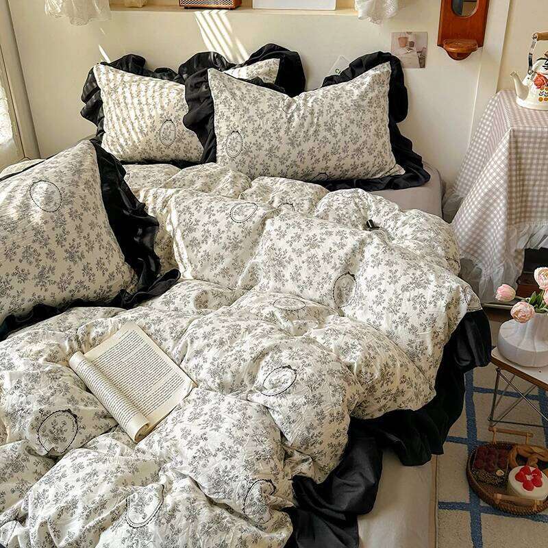 3-piece down duvet cover + one pair of pillowcases without cores, bedding set, double bed/adult or single bed H260311