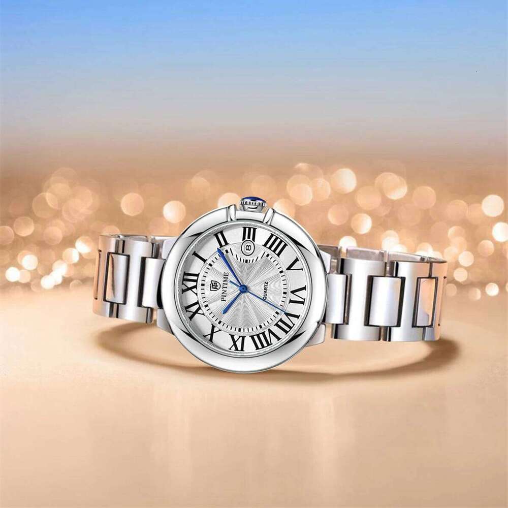 Blue Balloon Ladies' Stainless Steel Automatic Mechanical Watch with Water Resistance Suitable for Business Occasions