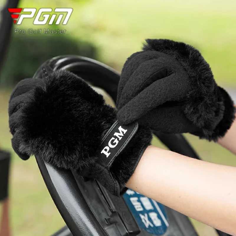 PGM 1 Pair Women Plush Keep Warm Gloves Ladies Coldproof Left Right Hand Mittens Women Anti-Slip Granules Sport Gloves M260311