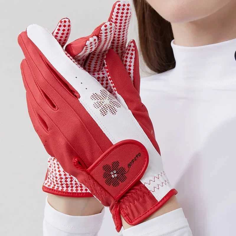 ist 1 Pair Ladies Left Right Hand Gloves Women Anti-Slip Granules Mittens Korean Style Breathable Elegant Gloves M260311