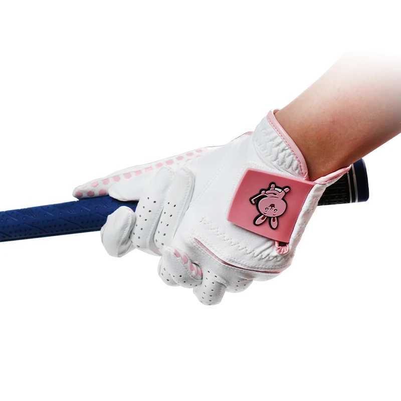 Singelila South Korea Japan Gloves Womens Superfiber Cloth Wear-resistant PU Cute Cartoon Sports Non-slip Breathable M260311