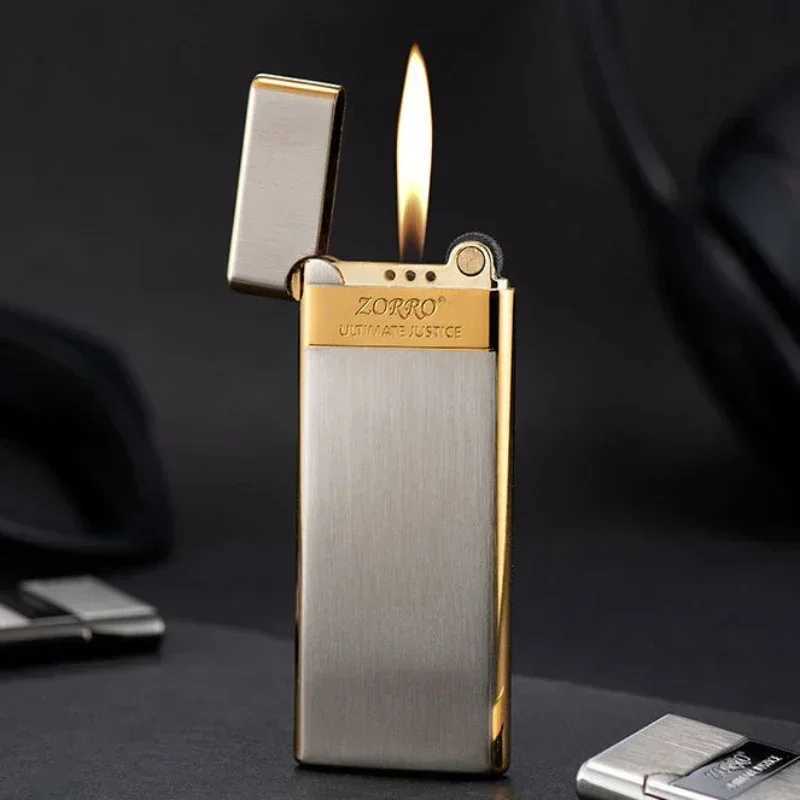 official genuine slim kerosene lighter mini creative ultra-thin ultra narrow grinding wheel N260311