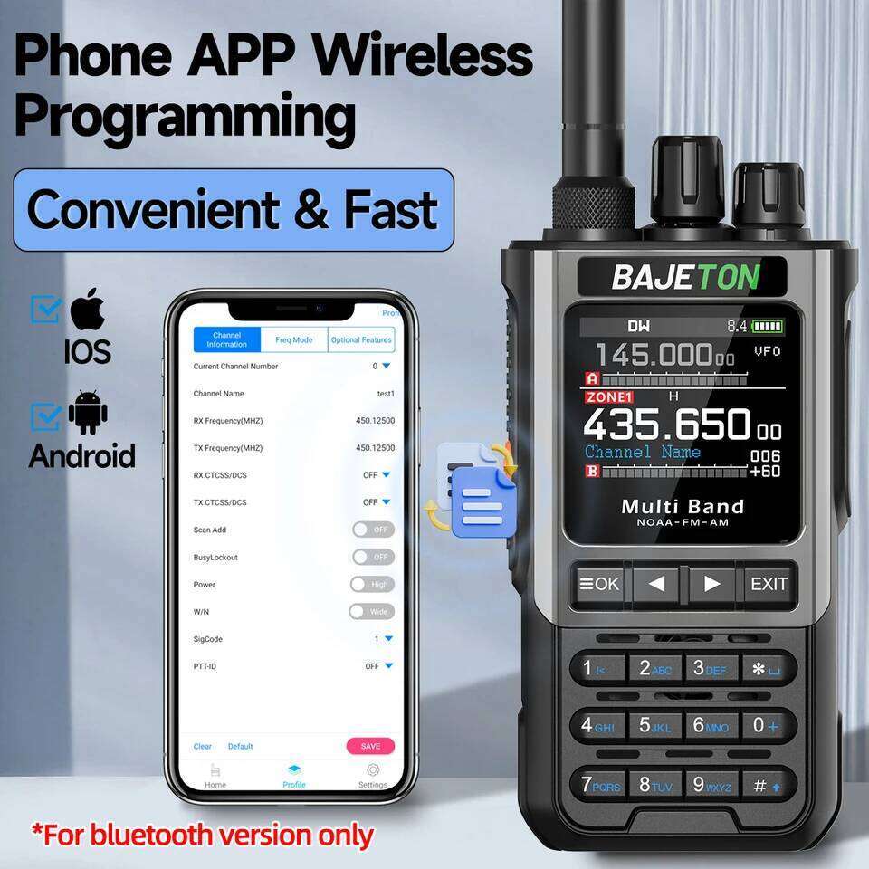 BAJETON BJ-8300 Ham SW AM SSB CB Amateur Wireless Phone Programming Walkie Talkie NOAA Handheld Two Way Radio 26Y0311
