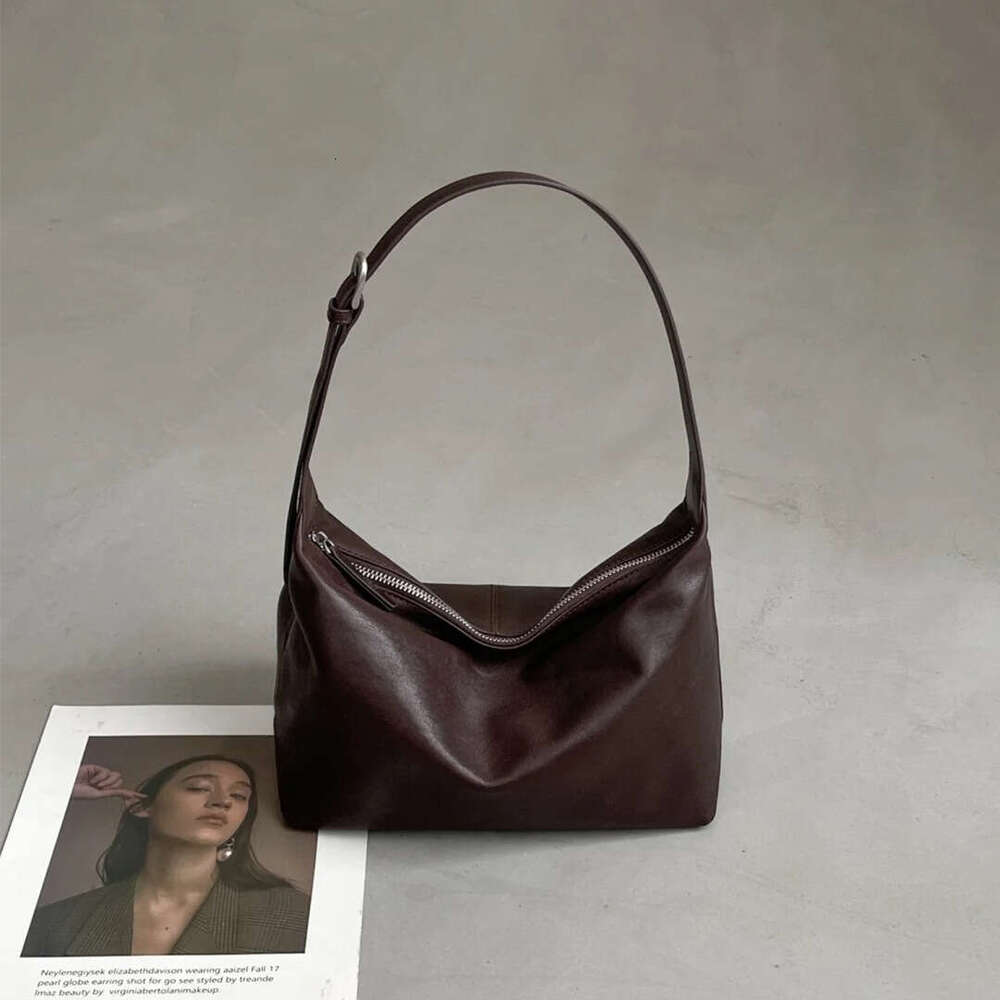 Luxury Shoulder Bags Totes Hobo Vegetable Tanned Top Grain Cowhide Hobo Genuine Leather Underarm Tote Women S Large Capacity Bag Day No Reason Return 