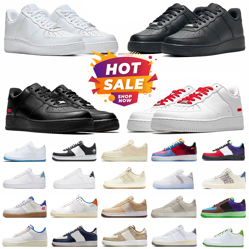 Designer One Running Shoes Sneakers Men Women Classic Triple White Black Mens Womens Traienrs Outdoor Sports Runners chaussures schoenen 36-45