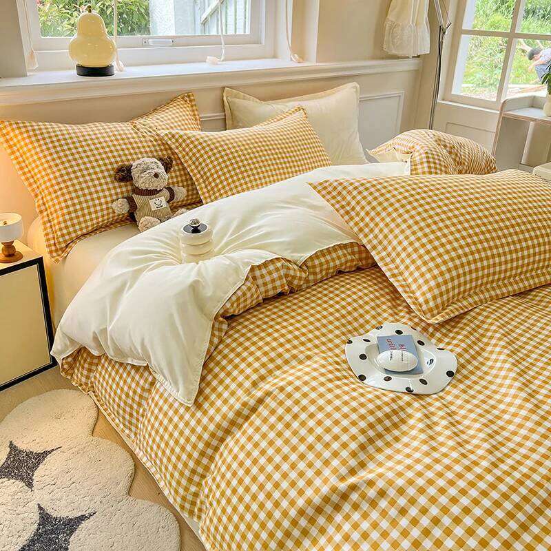 3pcs Simple, soft skin-friendly 3-piece set 1 duvet cover +2 pillowcases without core Modern and breathable H260311