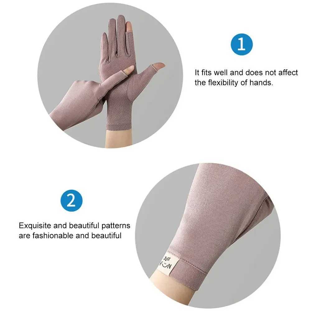 Women Touch Screen Gloves Spring Summer Thin Gloves Anti-UV Non Slip Riding Driving Gloves Breathable Gloves M260311