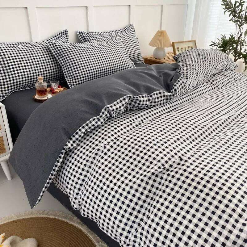 Kawaii Bear Printed Floral Duvet Pillowcase Bedding Set Comforter Bed Linen Sheet Quilt Cover Full Queen King Size H260311 - view 5
