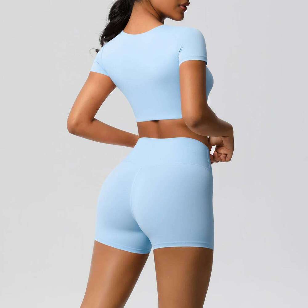 Sportswear 2Pcs Piece Female Active Wear Sports Tank Top Women Gym Workout Booty Bum Leggins 26H0311