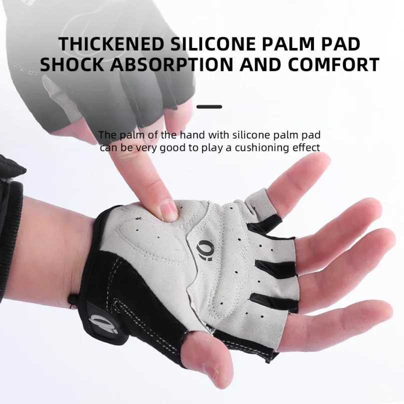 Bicycle gloves bicycle half finger sports gloves Anti slip shock-absorbing gymnastics training bicycle gloves Bicycle equipment M260311