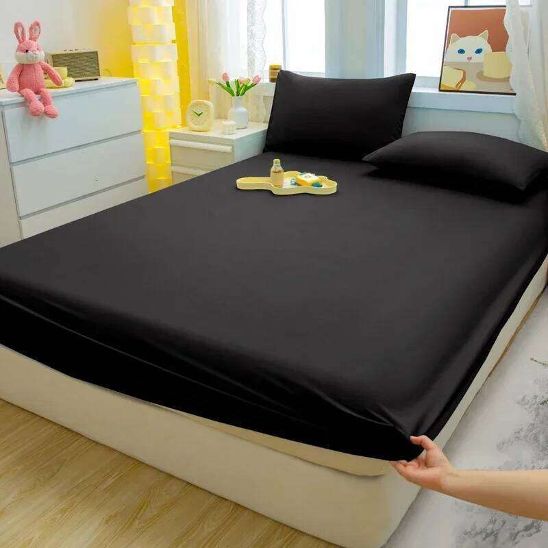 3pc minimalist modern solid color bedsheet soft and comfortable bedding, bedspread set including 1 bedsheet+2 pillowcases H260311