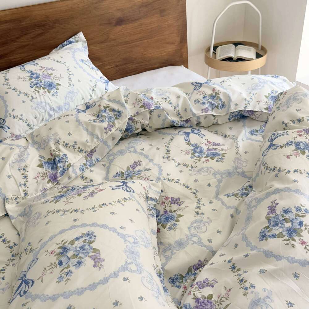 3pcs Brushed Bedding Pillowcase Set Skin Friendly Breathable Duvet Cover Pillowcases -HZ H260311 - view 3