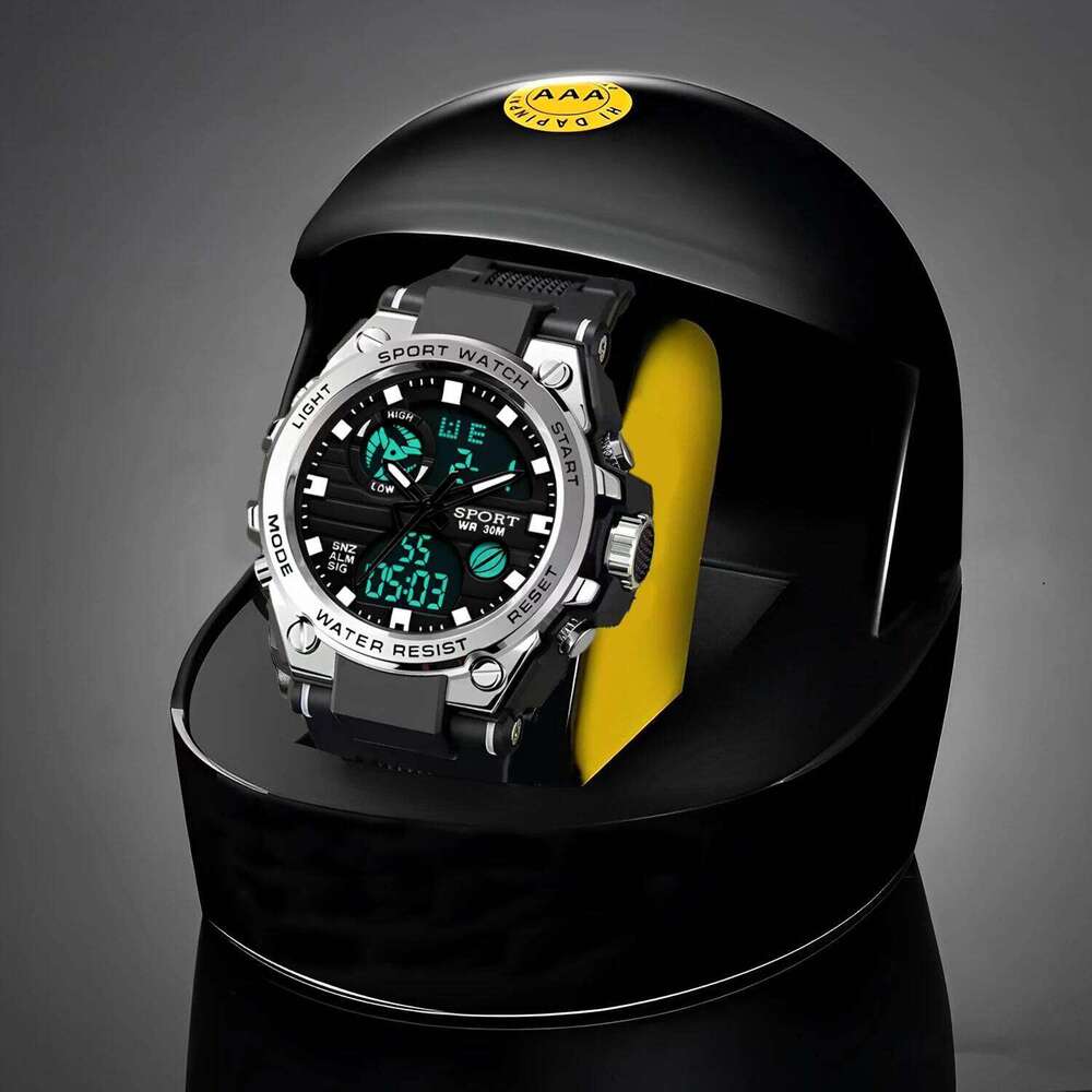 Multifunctional Led Luminous Electronic Watch with Dual Display, Alarm Clock, and Stopwatch, a Must-Have Wristwatch for Young People's Trendy Out