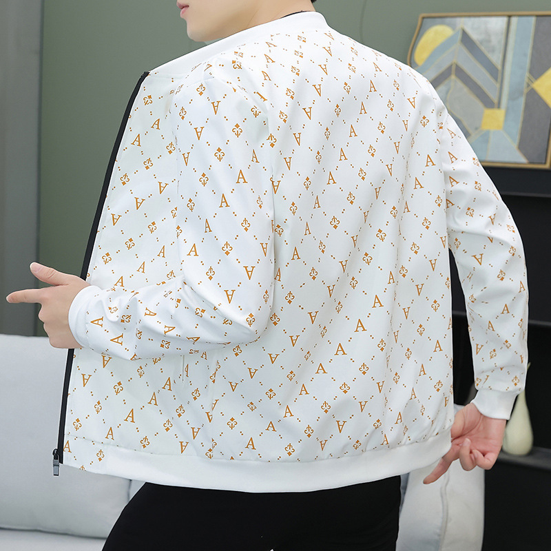 Luxury Brand Designer Clothes Exclusive For Foreign Trade: Men's Jacket 2024 New Korean Style For Teenagers And Students, Trendy, Simple, Versati