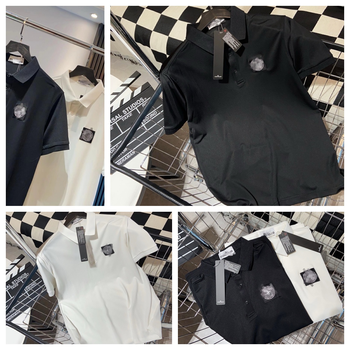 Men's Polos Designer Italy Brand Embroidery Compass Pattern Patch Men Slim Summer Polo Shirts Daily Outfit Teenager T-shirts