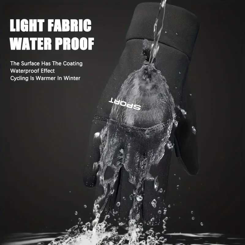 Men Winter Waterproof Thermal Cycling Gloves Touchscreen Ski Running Motorcycle Warm Non Slip M260311