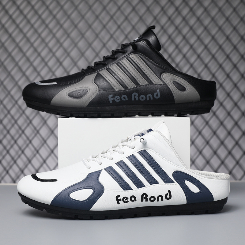 Men's Sports Shoes Design Gamp Model Sports Shoes - Luxurious Fashionable Casual Breathable Lazy Driver-proof Anti-slip Without Bucklehalf Loose-