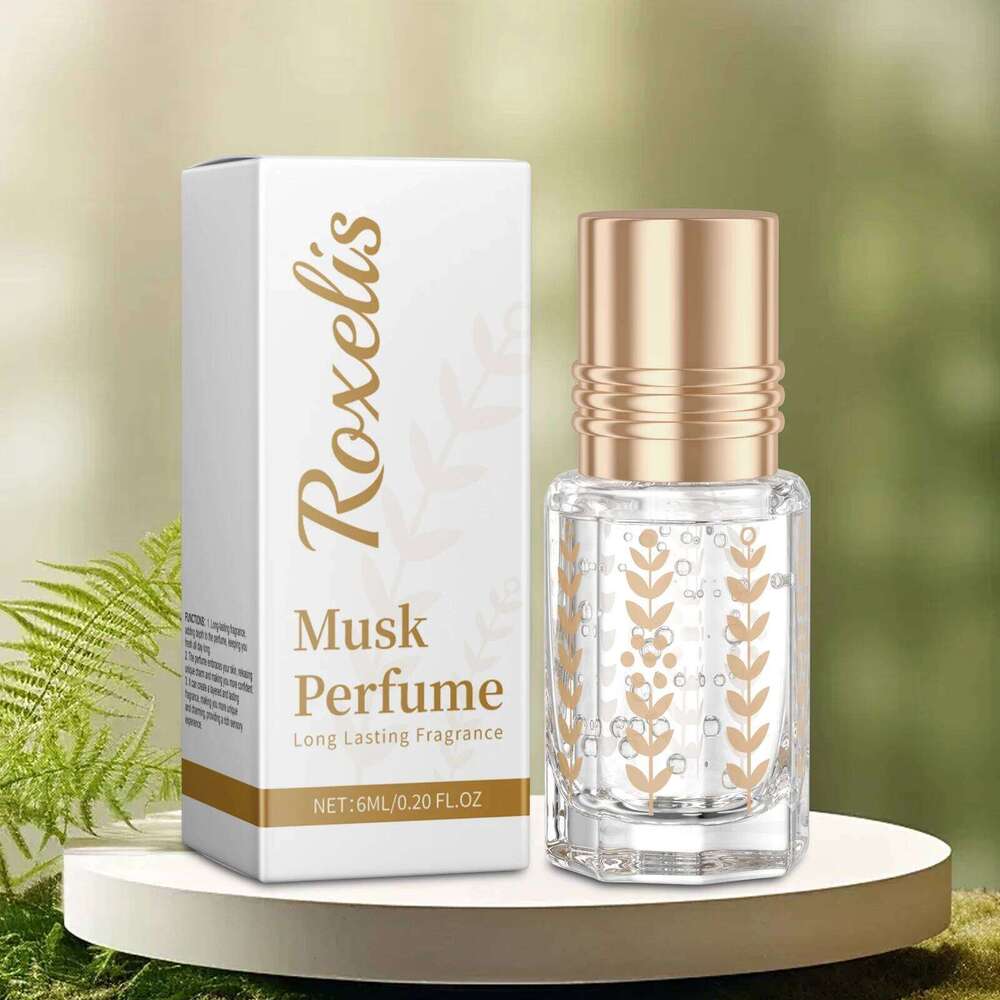 Roxelis Portable Roll On Musk Perfume - Elegant Floral Notes, Long-Lasting Fresh Scent for Daily & On-the-Go Z260311