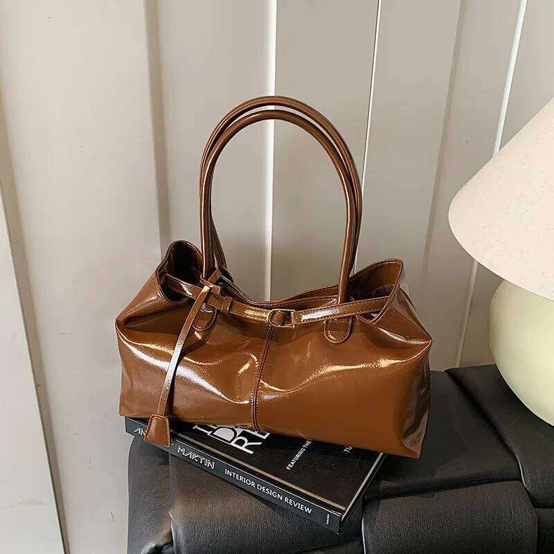 2025 Large Capacity Tote Women, Genuine Leather Multi-Way Shoulder Crossbody Purse, Vintage Chic Work Bag for Office XJ260311