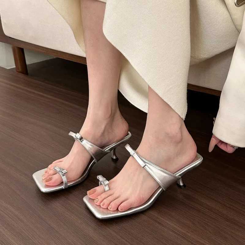 2025 New Designer Comfortable Stiletto High Heel Shoes Sexy Fashion Women Outdoor Open Toe Ankle Shoes for Women K260311