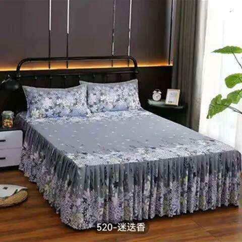 Korean Princess Style Cover with Red Thickened Lace Bed Skirt Single Piece for 1.5m 1.8m 2.0m Beds H260311 - view 6