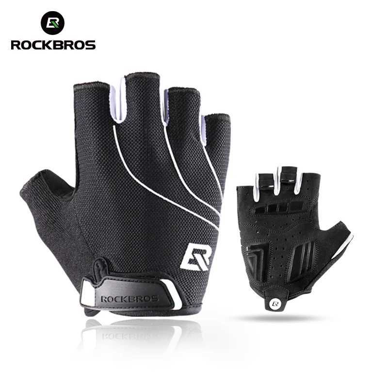 ROCKBROS Cycling Gloves Men Women Sports MTB Road Half / Full Finger Bicycle Gloves Breathable Shockproof Anti-slip Bike Gloves M260311