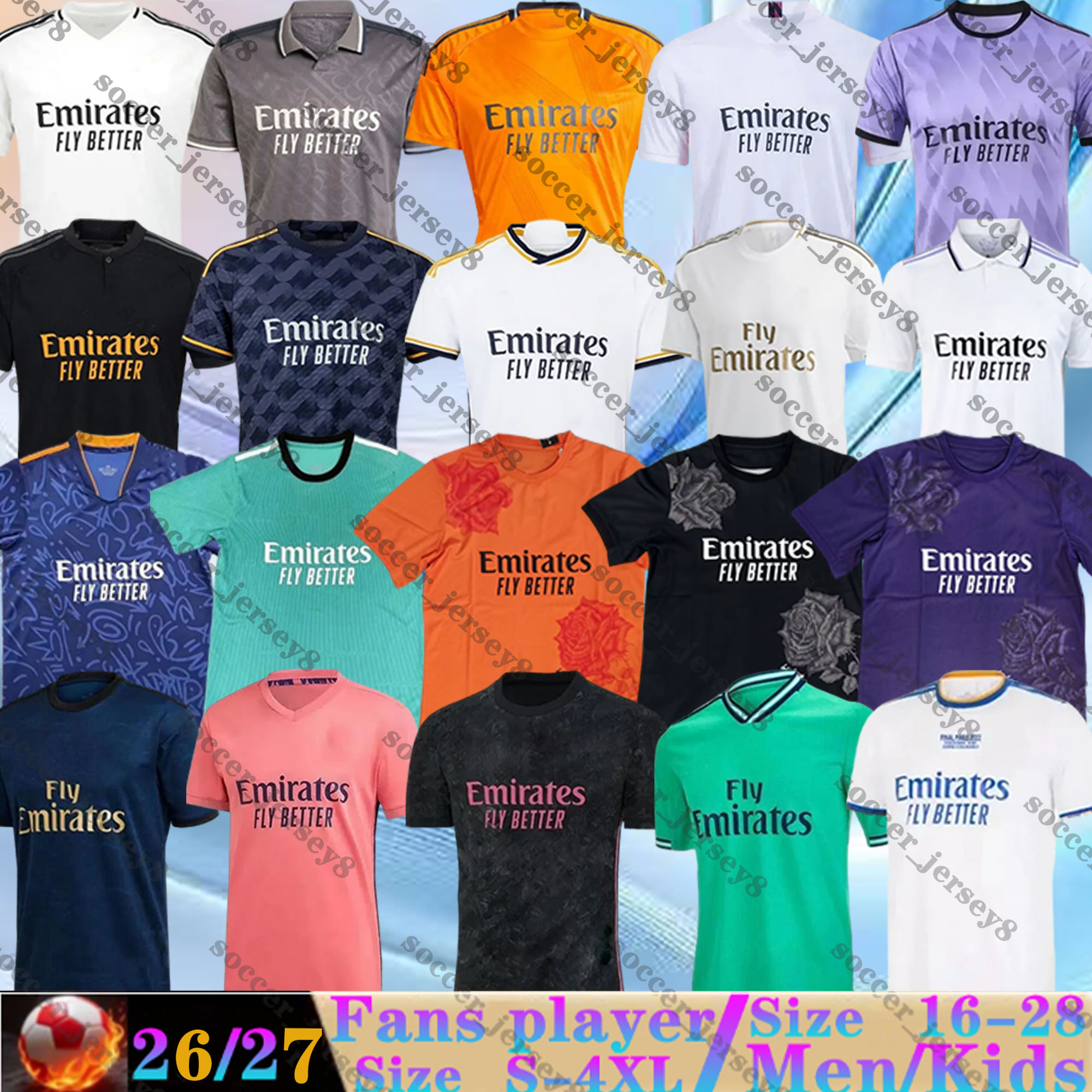 19 20 21 22 23 24 25 Reals Madrid BELLINGHAM soccer Jerseys VINI JR MBAPPE CAMAVINGA RODRYGO RUDIGER Benzema MODRIC KROOS VALVERDE 2022 MEN Football T-shirts uniforms