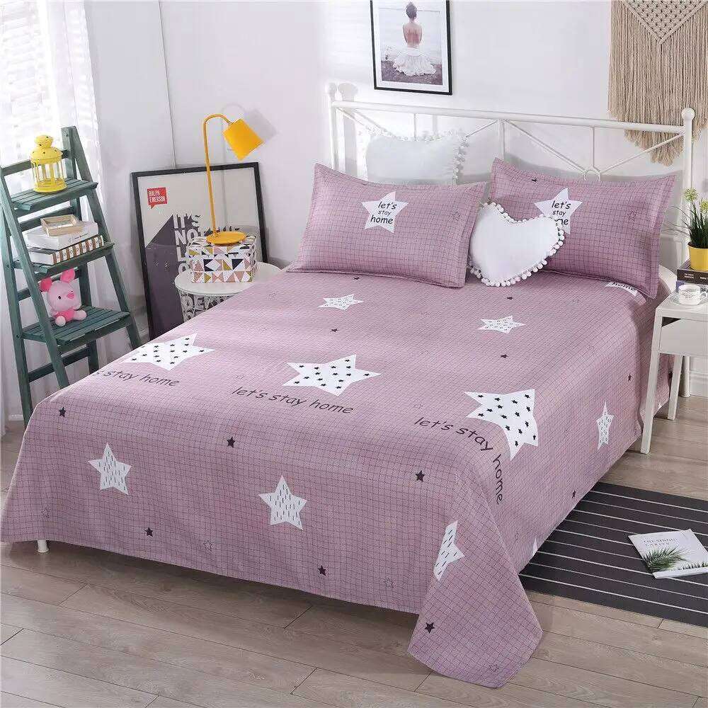 Sheet Sets 3pcs Pillowcase Household Dormitory Student Washed Breathable Skin-friendly Four Season Bedspread King Queen Size Ins H260311